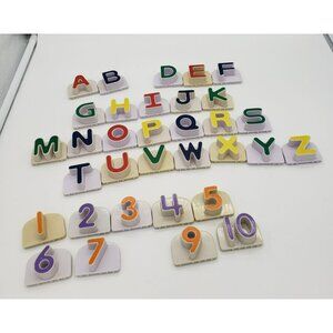 Lot of 33 Leap Frog Replacement Capital Letters & Numbers, Missing C, L, & 8